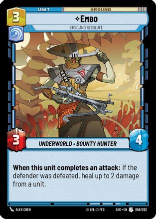 Embo - Stoic and Resolute (059/262) [Shadows of the Galaxy] Foil