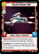 Valiant Assault Ship (151/262) [Shadows of the Galaxy] Foil