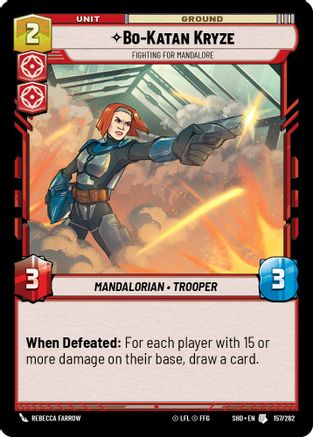 Bo-Katan Kryze - Fighting For Mandalore (157/262) [Shadows of the Galaxy] Foil