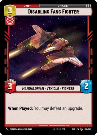 Disabling Fang Fighter (166/262) [Shadows of the Galaxy] Foil
