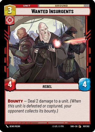 Wanted Insurgents (167/262) [Shadows of the Galaxy] Foil