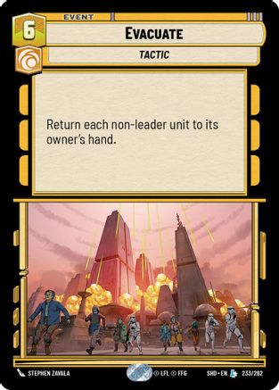 Evacuate (233/262) [Shadows of the Galaxy] Foil