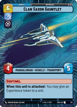 Clan Saxon Gauntlet (Hyperspace) (312) [Shadows of the Galaxy] Foil