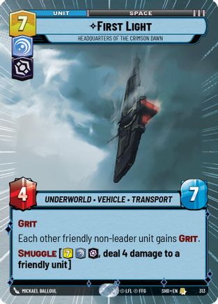 First Light - Headquarters of the Crimson Dawn (Hyperspace) (313) [Shadows of the Galaxy] Foil