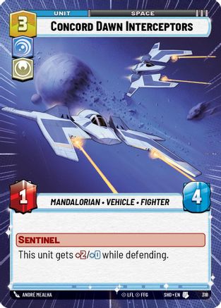Concord Dawn Interceptors (Hyperspace) (318) [Shadows of the Galaxy] Foil