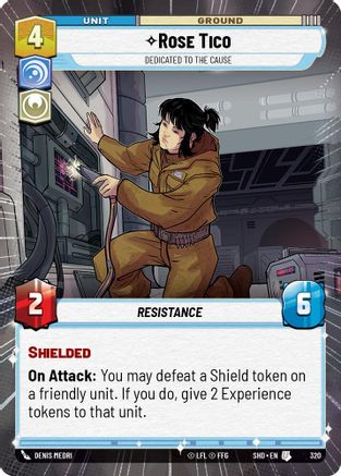 Rose Tico - Dedicated to the Cause (Hyperspace) (320) [Shadows of the Galaxy] Foil