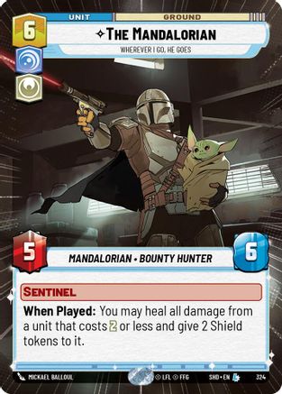 The Mandalorian - Wherever I Go, He Goes (Hyperspace) (324) [Shadows of the Galaxy] Foil