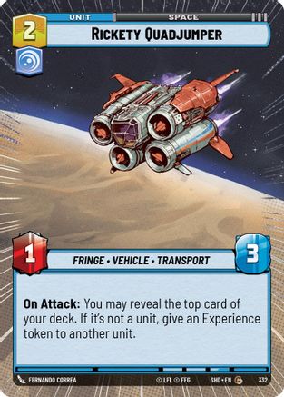 Rickety Quadjumper (Hyperspace) (332) [Shadows of the Galaxy] Foil