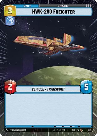 HWK-290 Freighter (Hyperspace) (335) [Shadows of the Galaxy] Foil