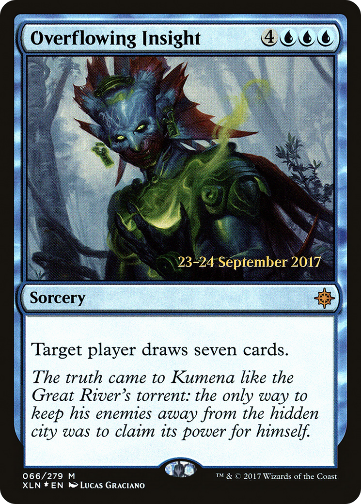 Overflowing Insight (PRE-66S) [Ixalan Promos] Foil