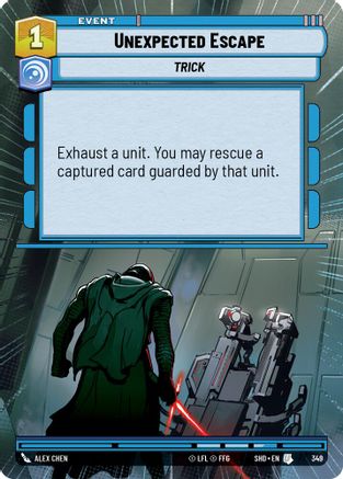 Unexpected Escape (Hyperspace) (349) [Shadows of the Galaxy] Foil
