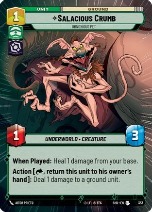 Salacious Crumb - Obnoxious Pet (Hyperspace) (353) [Shadows of the Galaxy] Foil