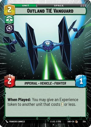 Outland TIE Vanguard (Hyperspace) (354) [Shadows of the Galaxy] Foil