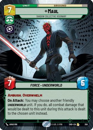 Maul - Shadow Collective Visionary (Hyperspace) (359) [Shadows of the Galaxy] Foil