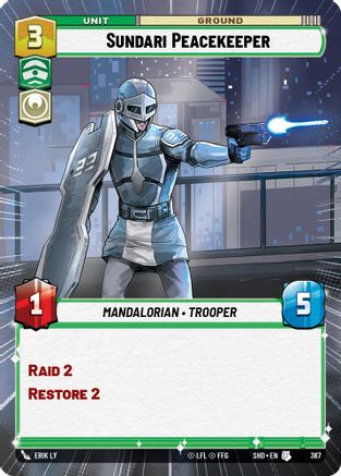 Sundari Peacekeeper (Hyperspace) (367) [Shadows of the Galaxy] Foil