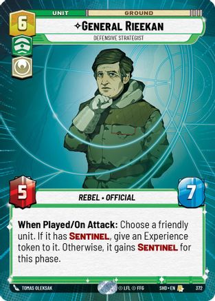 General Rieekan - Defensive Strategist (Hyperspace) (372) [Shadows of the Galaxy] Foil