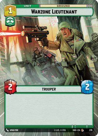 Warzone Lieutenant (Hyperspace) (379) [Shadows of the Galaxy] Foil