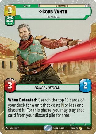 Cobb Vanth - The Marshal (Hyperspace) (384) [Shadows of the Galaxy] Foil