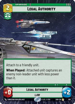 Legal Authority (Hyperspace) (393) [Shadows of the Galaxy] Foil