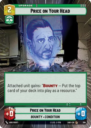 Price on Your Head (Hyperspace) (394) [Shadows of the Galaxy] Foil