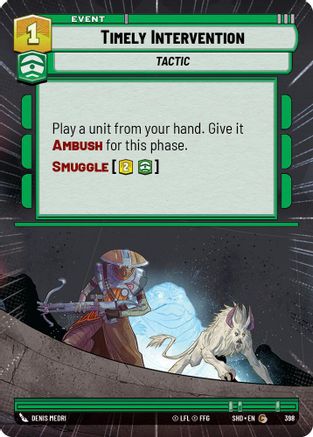 Timely Intervention (Hyperspace) (398) [Shadows of the Galaxy] Foil