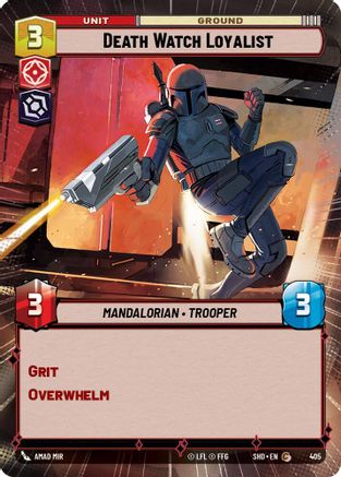 Death Watch Loyalist (Hyperspace) (405) [Shadows of the Galaxy] Foil