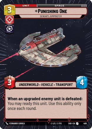 Punishing One - Dengar's Jumpmaster (Hyperspace) (406) [Shadows of the Galaxy] Foil
