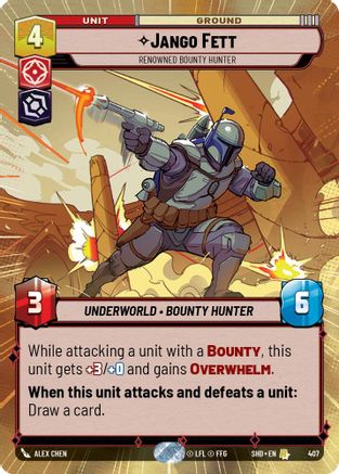 Jango Fett - Renowned Bounty Hunter (Hyperspace) (407) [Shadows of the Galaxy] Foil