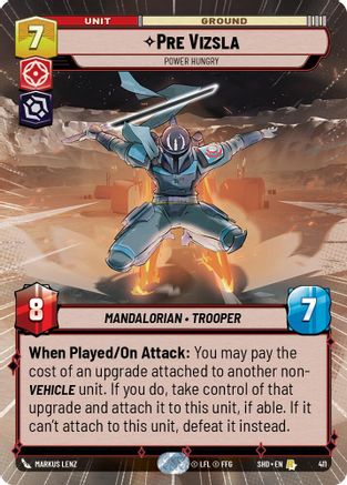 Pre Vizsla - Power Hungry (Hyperspace) (411) [Shadows of the Galaxy] Foil