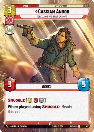 Cassian Andor - Rebellions Are Built On Hope (Hyperspace) (417) [Shadows of the Galaxy] Foil