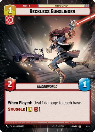 Reckless Gunslinger (Hyperspace) (429) [Shadows of the Galaxy] Foil