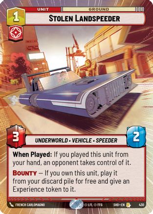 Stolen Landspeeder (Hyperspace) (430) [Shadows of the Galaxy] Foil