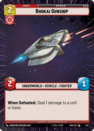 Rhokai Gunship (Hyperspace) (433) [Shadows of the Galaxy] Foil