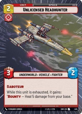 Unlicensed Headhunter (Hyperspace) (434) [Shadows of the Galaxy] Foil