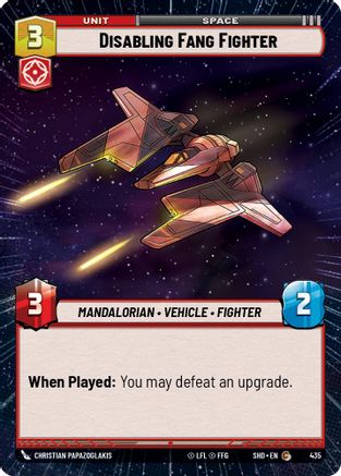 Disabling Fang Fighter (Hyperspace) (435) [Shadows of the Galaxy] Foil