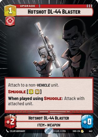 Hotshot DL-44 Blaster (Hyperspace) (443) [Shadows of the Galaxy] Foil