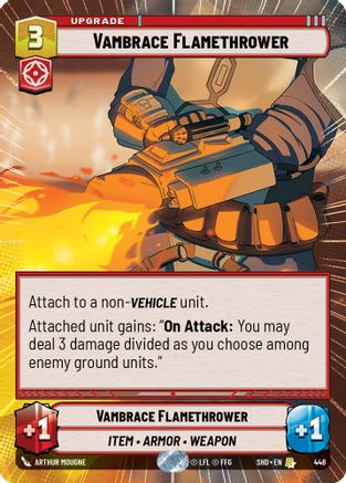 Vambrace Flamethrower (Hyperspace) (446) [Shadows of the Galaxy] Foil