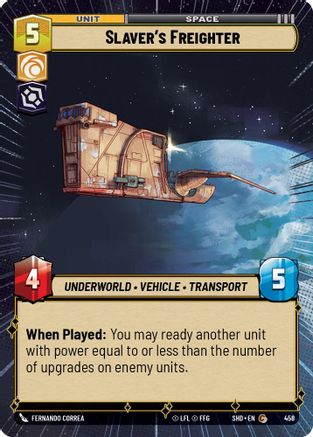 Slaver's Freighter (Hyperspace) (458) [Shadows of the Galaxy] Foil