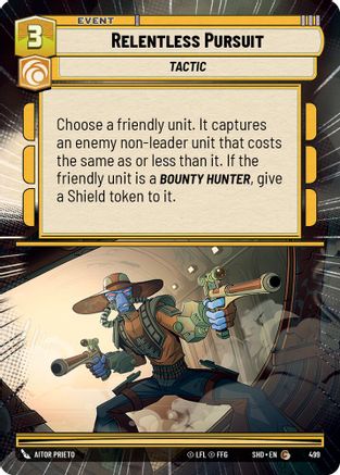 Relentless Pursuit (Hyperspace) (499) [Shadows of the Galaxy] Foil
