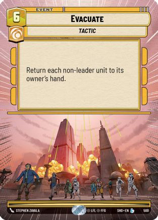 Evacuate (Hyperspace) (500) [Shadows of the Galaxy] Foil