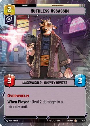Ruthless Assassin (Hyperspace) (501) [Shadows of the Galaxy] Foil