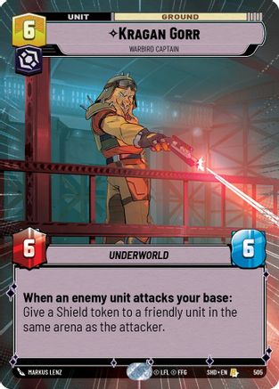 Kragan Gorr - Warbird Captain (Hyperspace) (505) [Shadows of the Galaxy] Foil
