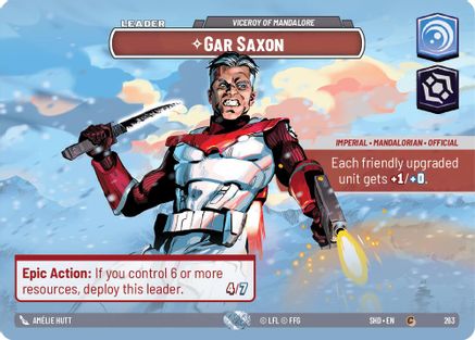 Gar Saxon - Viceroy of Mandalore (Showcase) (263) [Shadows of the Galaxy] Foil