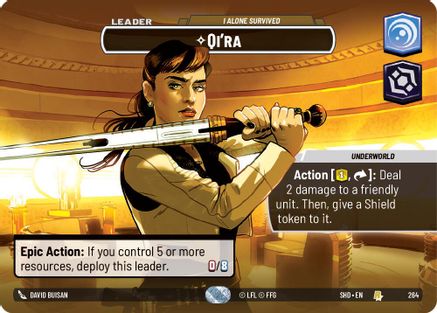 Qi'ra - I Alone Survived (Showcase) (264) [Shadows of the Galaxy] Foil