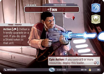 Finn - This is a Rescue (Showcase) (265) [Shadows of the Galaxy] Foil
