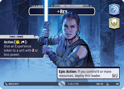 Rey - More Than a Scavenger (Showcase) (266) [Shadows of the Galaxy] Foil