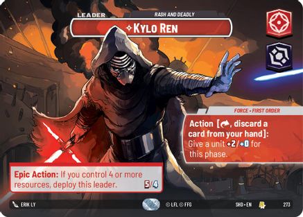 Kylo Ren - Rash and Deadly (Showcase) (273) [Shadows of the Galaxy] Foil