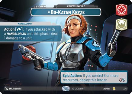 Bo-Katan Kryze - Princess in Exile (Showcase) (274) [Shadows of the Galaxy] Foil