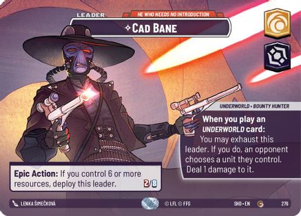 Cad Bane - He Who Needs No Introduction (Showcase) (276) [Shadows of the Galaxy] Foil