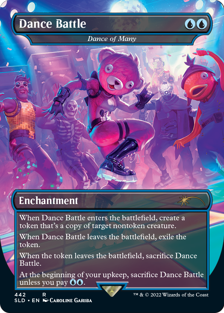 Dance Battle - Dance of Many (SLD-442) (Borderless) [Secret Lair Drop]